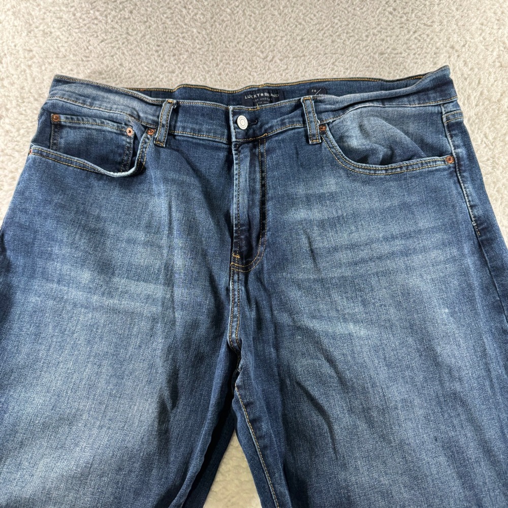 Lucky Brand Men's 410 Athletic Straight Fit Stretch 5 Pocket Jean 38x30 Clean‎ - Picture 5 of 12